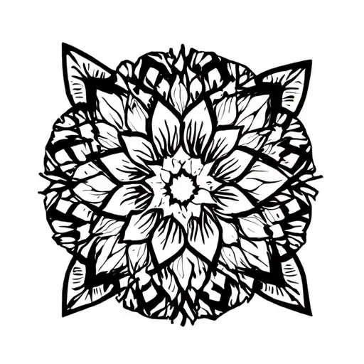 leopard rosette tattoo design idea