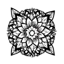 leopard rosette tattoo design idea