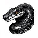 Rattlesnake tattoo design idea