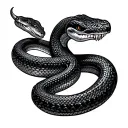 Rattlesnake tattoo design idea
