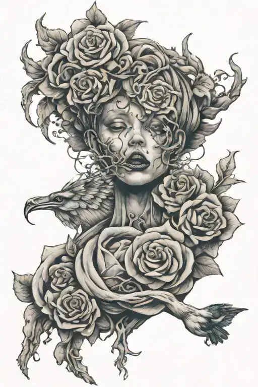 Anxiety tattoo design idea