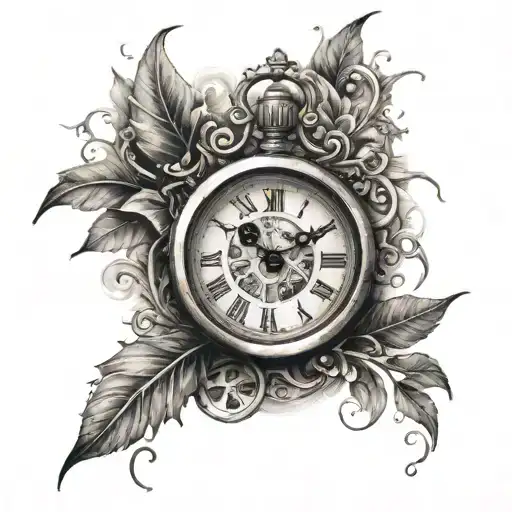 Clock for men tattoo tattoo design idea