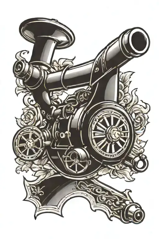 arsenal cannon ahooting Tottenham Hotspur crest tattoo design idea