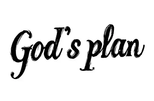 "God’s plan" tattoo design idea