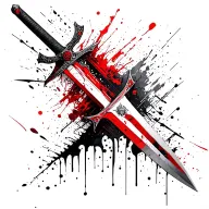 final fantasy 7 buster sword in the ground tattoo design idea