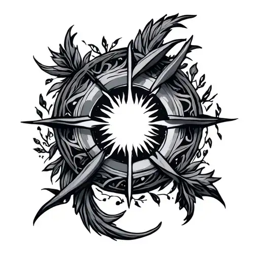 True North tattoo design idea