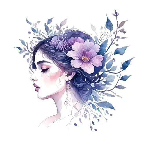 lila eastern mythology tattoo tattoo design idea