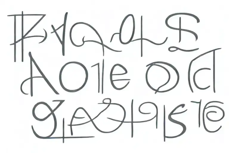 design the phrase "One Of Them Ones" in a catchy way to the eye. use numbers, words or special characters tattoo design idea