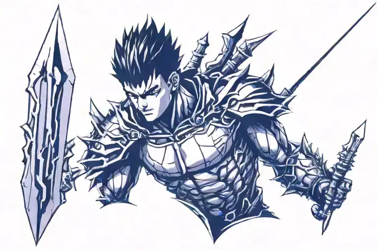 Berserk anime tattoo design idea