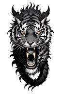 tiger dragon tattoo design idea