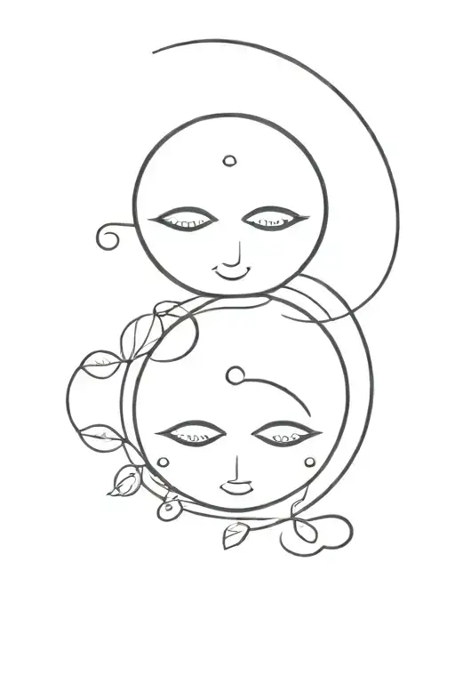 happy but sad when I'm alone. tattoo design idea