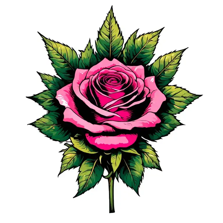Pink Floyd the wall art with a rose inside it  tattoo design idea