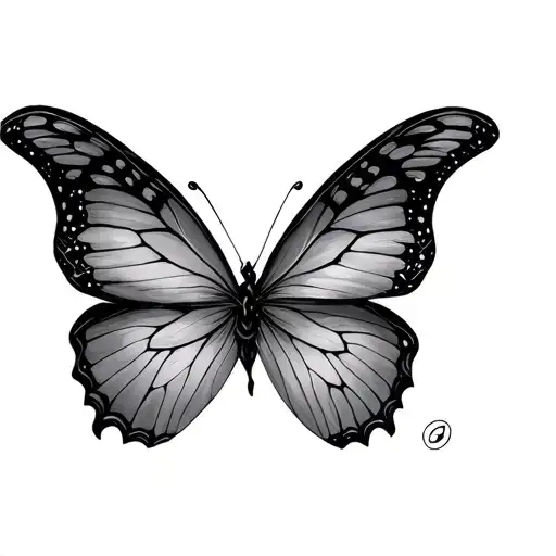 Infinity Butterfly tattoo design idea