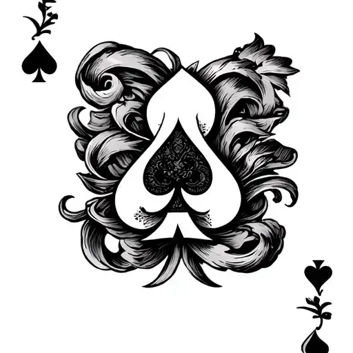 cuckold spades bbc tattoo design idea