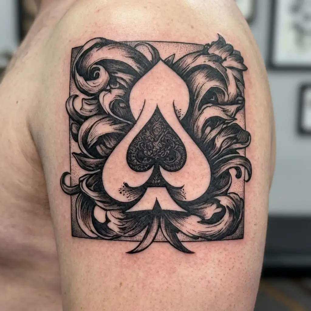 cuckold spades bbc tattoo design idea