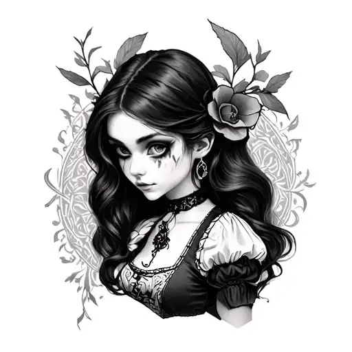 Alice Madness Returns tattoo design idea