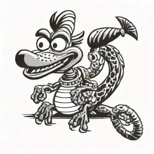 bande annonce film, pepe the king prawn wearing, poule heyhey, woody toy story tattoo design idea