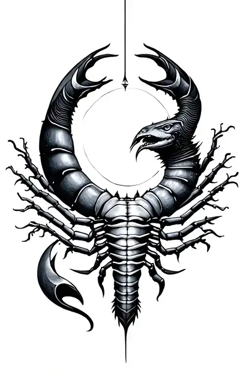 Scorpio sun Pisces moon libra rising tattoo design idea