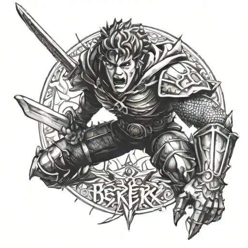 berserk brand anime inspired tattoo tattoo design idea