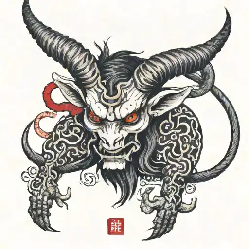 baphomet tattoo design idea