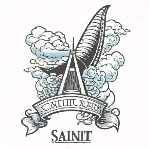 saint louis arch monument tattoo design idea