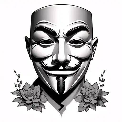 anonymous tattoo design idea