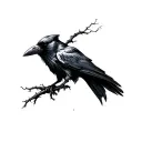 raven nevermore tattoo design idea