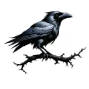 raven nevermore tattoo design idea