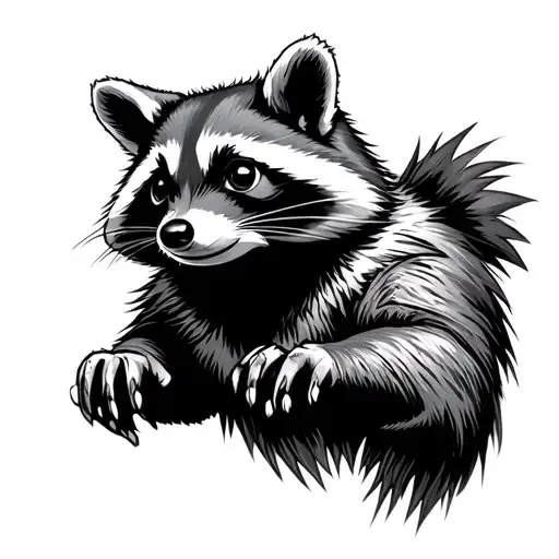 Rocket Racoon tattoo design idea