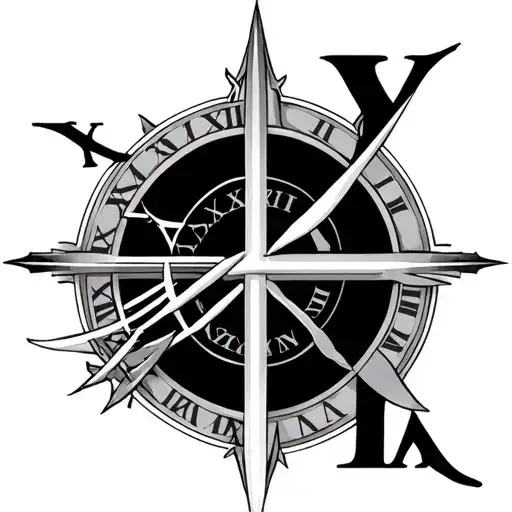 2004 Roman Numerals tattoo design idea