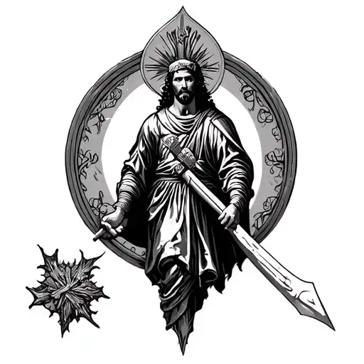 Saint Florian tattoo design idea