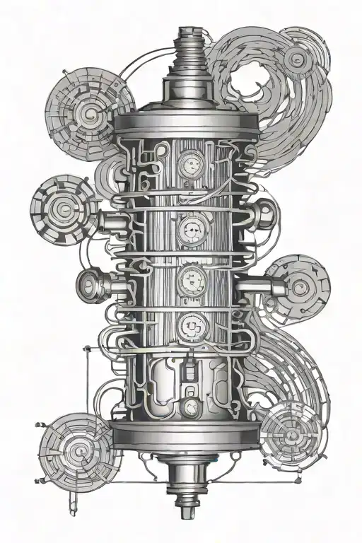 nikola tesla alternating coil plans tattoo design idea
