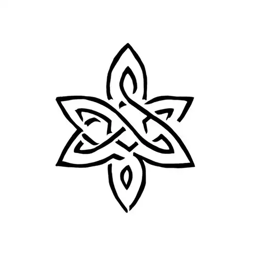 dara Celtic knot tattoo design idea