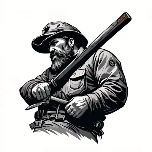 Lineman tattoo design idea