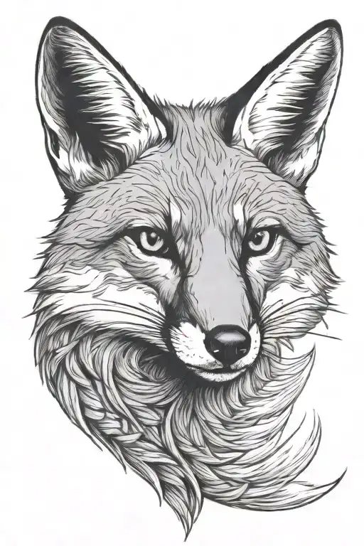 Grey Fox tattoo design idea