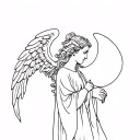 Angel Raphael tattoo design idea