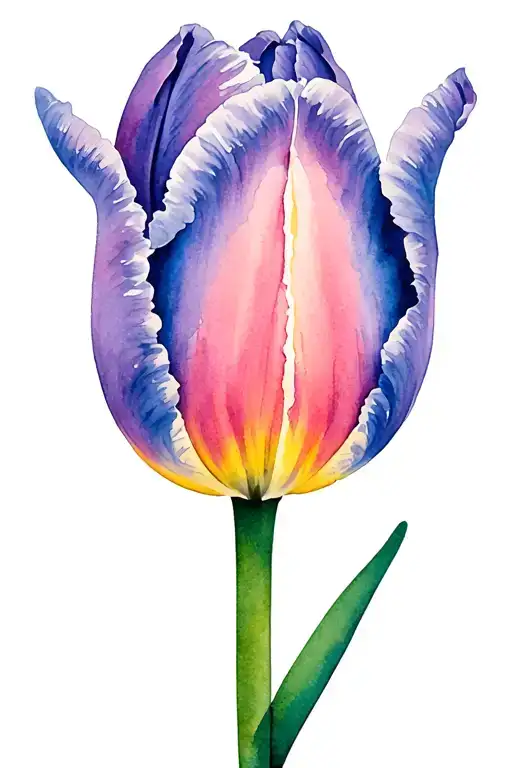 dutch tulip tattoo design idea