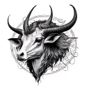 Gemini cancer Taurus virgo zodiac sign tattoo design idea