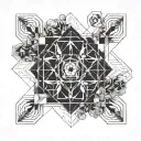 mindset more feeling less thinking tattoo design idea