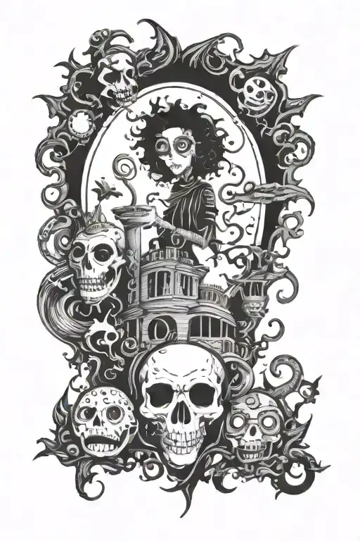 film Tim burton tattoo design idea