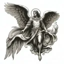 archangel Gabriel tattoo design idea
