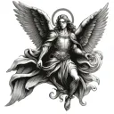 archangel Gabriel tattoo design idea