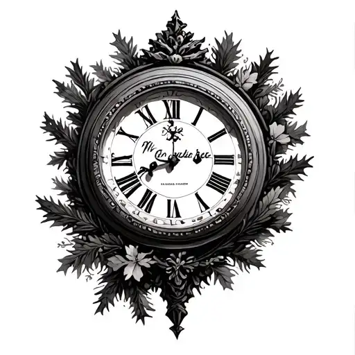 Grandfather Clock December 30 2021 tattoo design idea