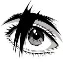 anime itachi eyes tattoo design idea