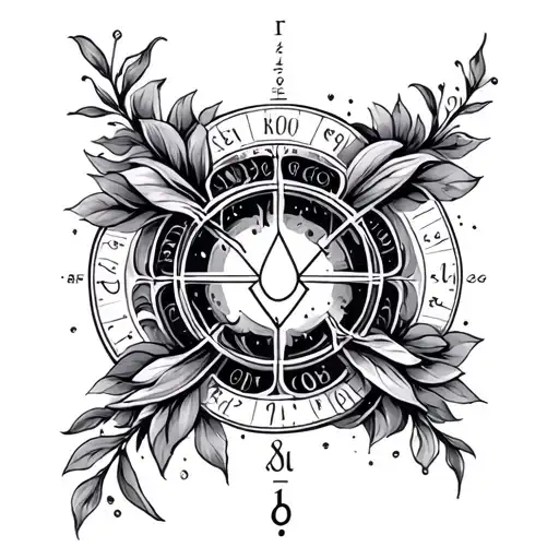Numerology tattoo design idea