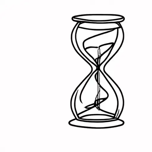 Hadestown hourglass tattoo design idea