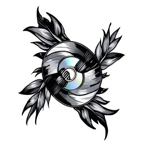CD tattoo design idea