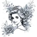 Cinderella tattoo design idea