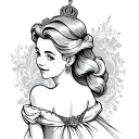 Cinderella tattoo design idea