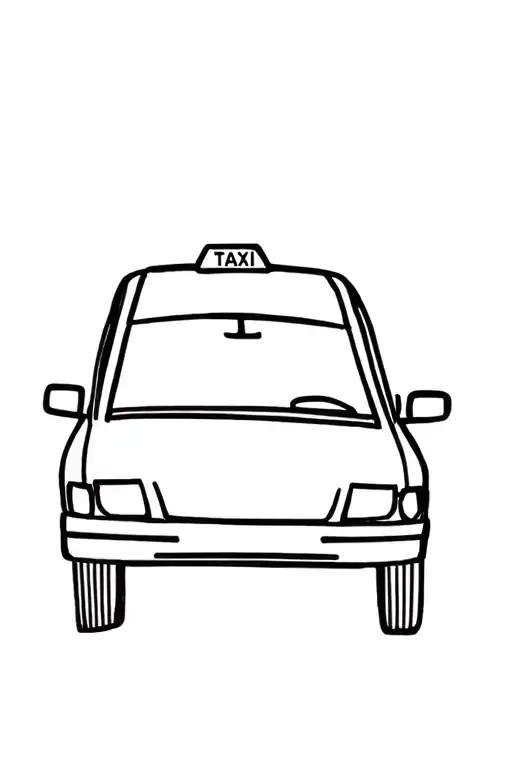 taxi tattoo design idea